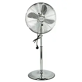 Stojanový ventilátor - 60 W - stříbrný retro design